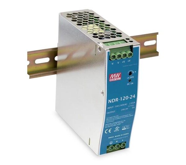 ALIMENTATORE INDUSTRIALE 48 VOLT CC - 120 WATT - GUIDA DIN (DNPWR12048)