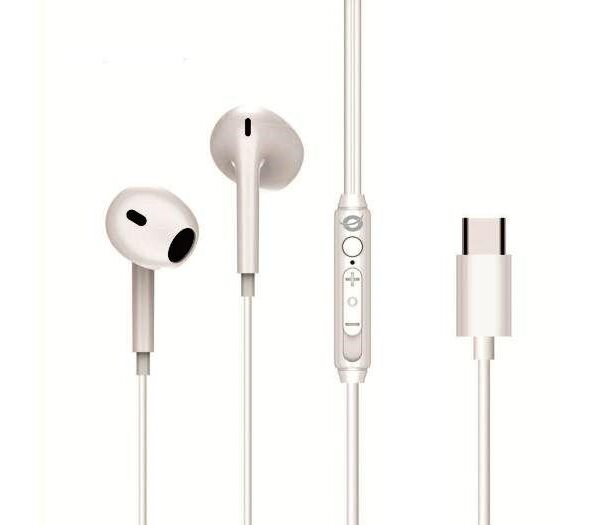 AURICOLARI BRENDAN02W IN-EAR CON CONNETTORE TIPO C - BIANCO
