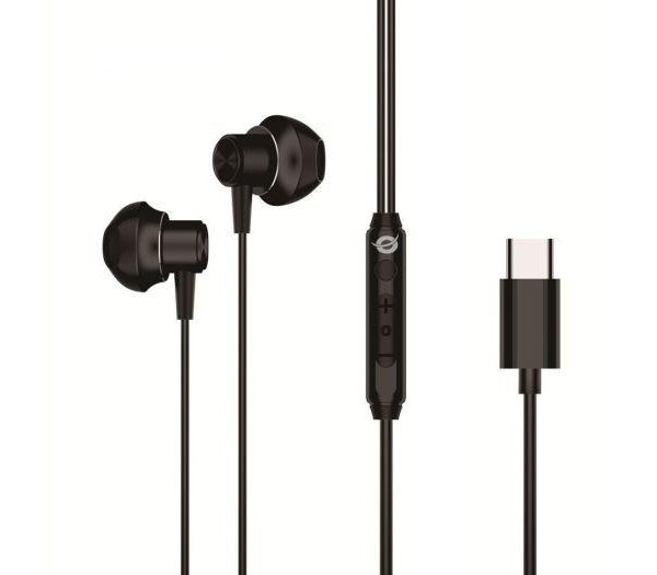 AURICOLARI BRENDAN04B IN-EAR CON CONNETTORE TIPO C - NERO