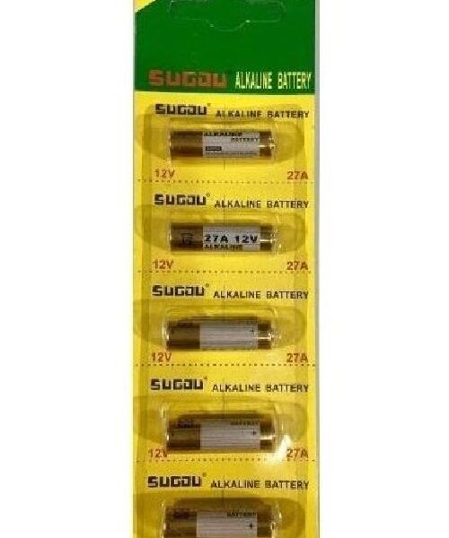 BATTERIE ALKALINE 27A 12V (5 PEZZI)