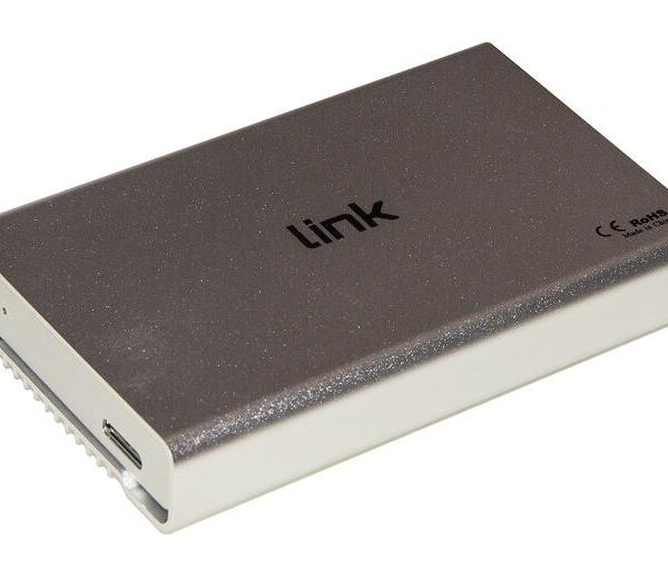 BOX ESTERNO PER HD 2,5" SATA USB 3.0 FINO A 12.5MM (LKLOD254) SILVER