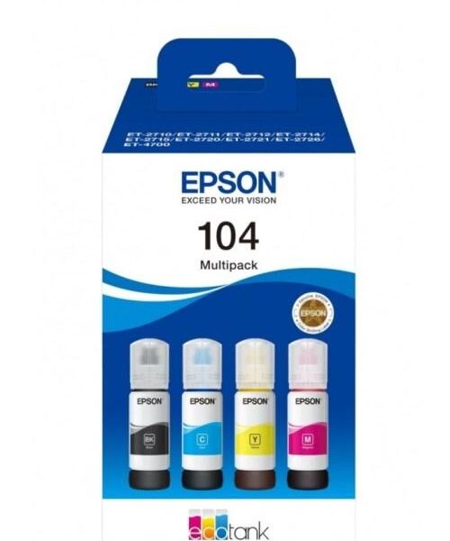 CARTUCCIA ORIGINALE 104 (C13T00P640) MULTIPACK 4 COLORI