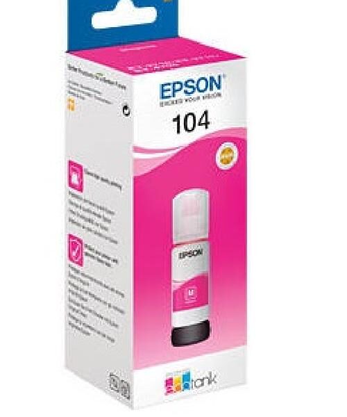 CARTUCCIA ORIGINALE ECOTANK 104 (C13T00P340) MAGENTA
