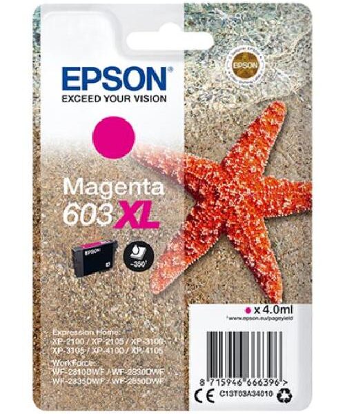 CARTUCCIA ORIGINALE N.603XL (C13T03A34010) MAGENTA