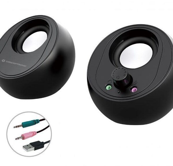CASSE BJORN01B 2.0 10W 3.5MM/USB NERE