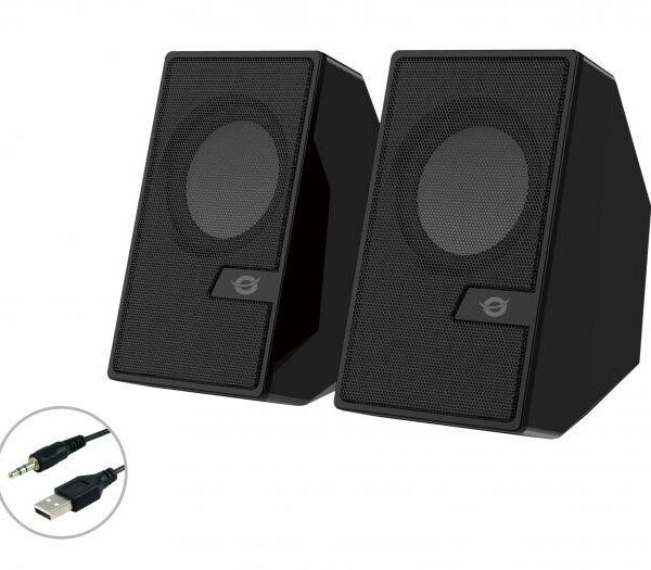 CASSE BJORN02B 2.0 6W 3.5MM/USB NERE