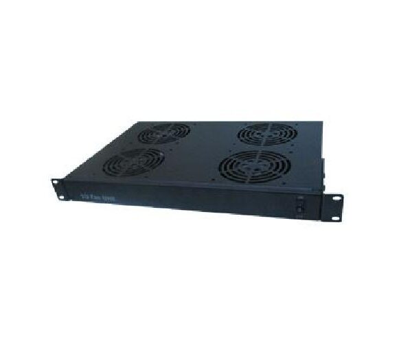 CASSETTO VENTILANTE 19" - 4 VENTOLE 1U NERO (VC900401U04V)