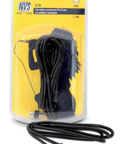 CAVO DI ANTENNA SPINA/PRESA IEC 9,5 MM - 3MT (9/30)