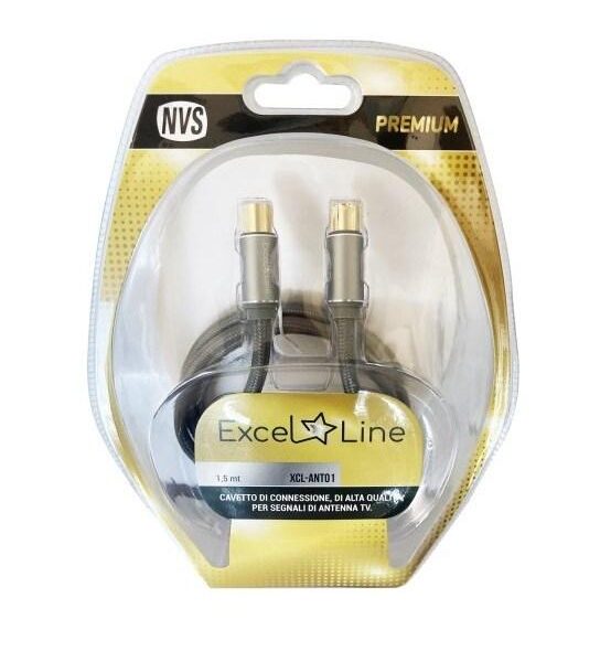 CAVO DI ANTENNA SPINA/SPINA GOLD IEC 9,5 MM - 3MT (XCLANT03)