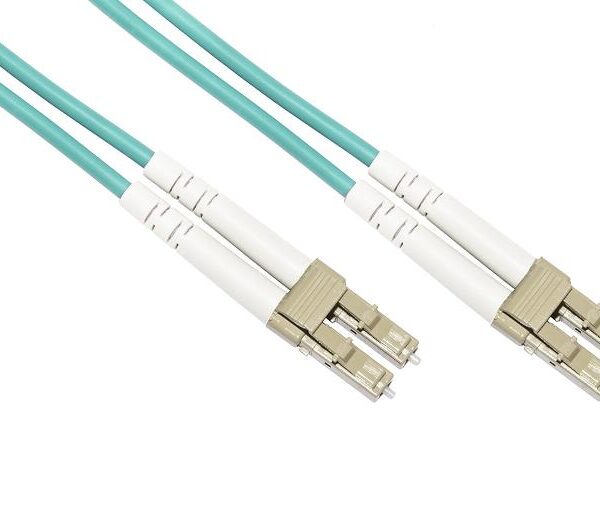 CAVO FIBRA OTTICA LC A LC MULTIMODE DUPLEX OM3 50/125 MT.30 (LKLCLC3530)