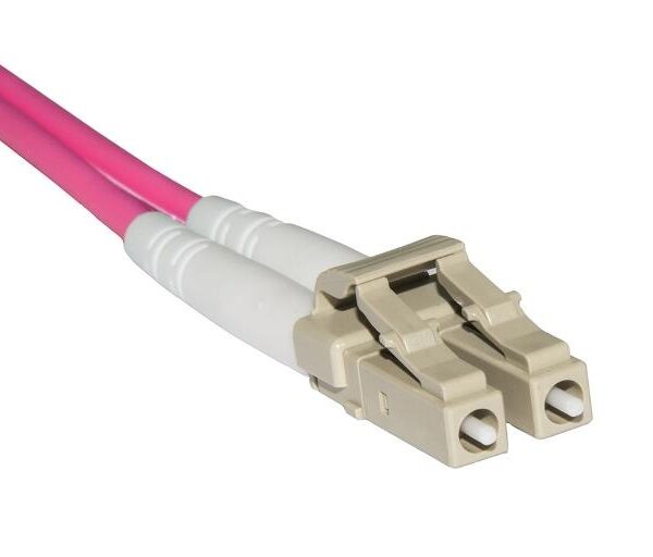 CAVO FIBRA OTTICA LC A SC MULTIMODE DUPLEX OM4 50/125 MT.2 (LKLCSC4502)