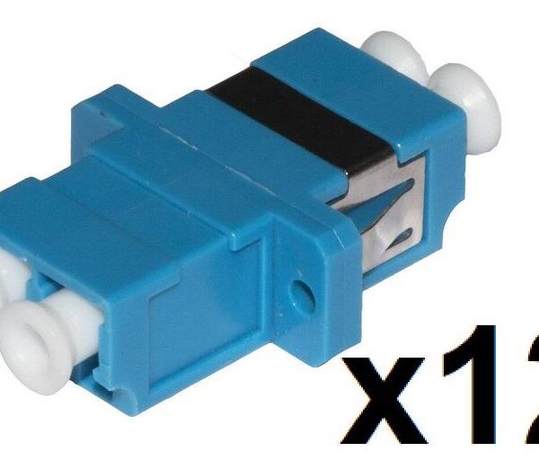 CONFEZIONE 12 ADATTATORI FIBRA OTTICA LC/LC SINGLEMODE DUPLEX (LKLCDS12)