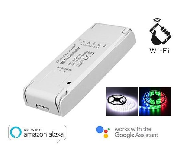 CONTROLLER STRISCE LED WIFI 12-24V RGB + WHITE (AS-SL1)