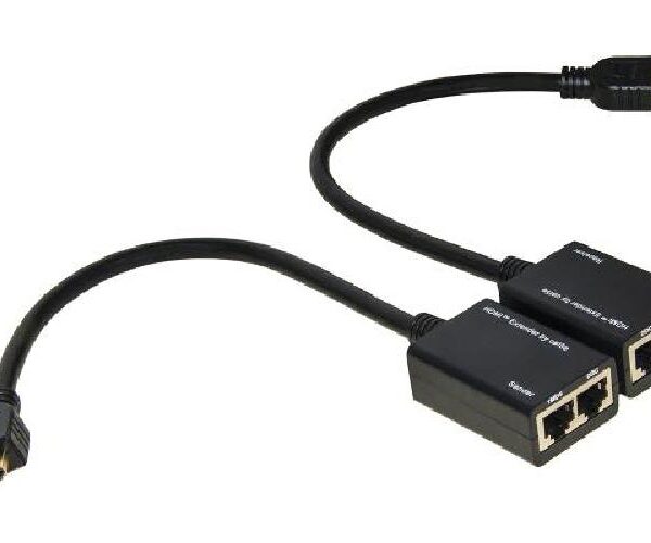 ESTENSORE HDMI - 2 CAVI ETHERNET CAT 6 - 30MT (LKEXT15)