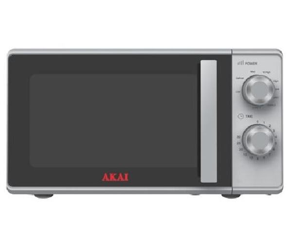FORNO A MICROONDE CON GRILL AKMW204SL - 20 LITRI 700 WATT - SILVER