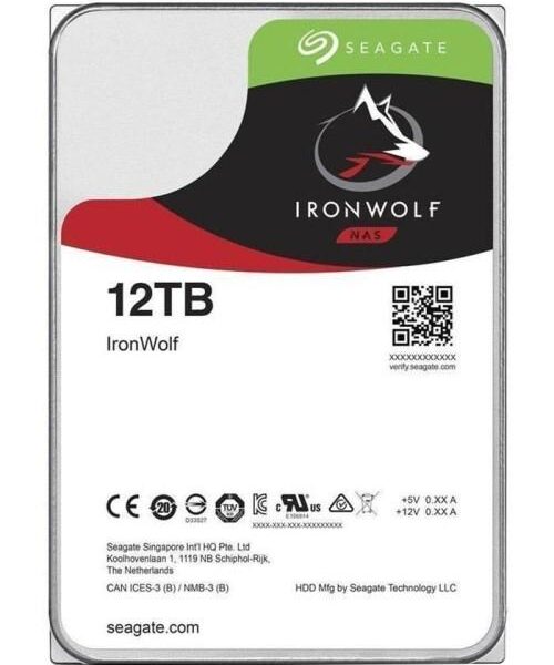 HARD DISK 12 TB IRONWOLF SATA 3 3.5" NAS (ST12000VN0008)