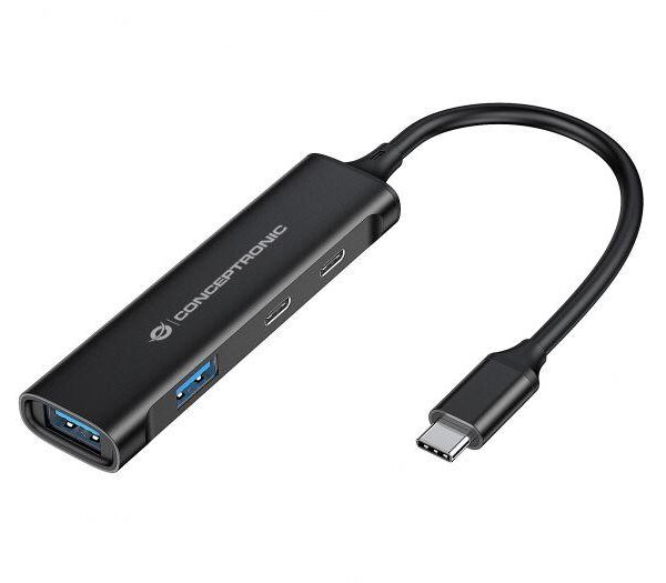 HUB USB 3.2 GEN 1 - 4 PORTE USB-C + USB-A (HUBBIES12B)