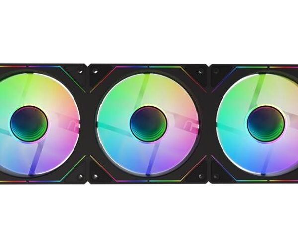 KIT 3 VENTOLE PER CASE INFINITY BLACK ITCFAK3INW12B 120X120 ARGB