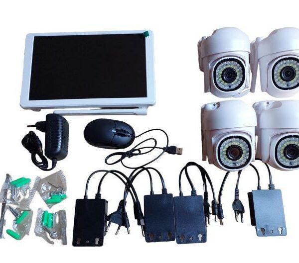 KIT WIFI SORVEGLIANZA 4 TELECAMERE CON MONITOR (SX8009-4)