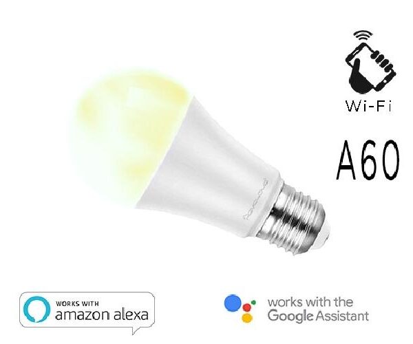 LAMPADA LED SMART EE-9WE2760 BIANCO E27 A60 DIMMERABILE WIFI - ALEXA E GOOGLE HOME
