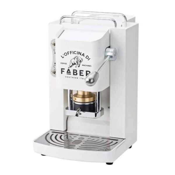 MACCHINA DA CAFFE' A CIALDE PRO DELUXE PURE WHITE CROMATO