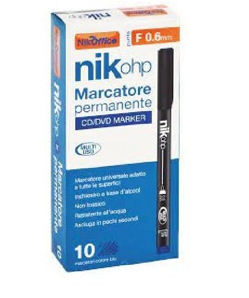 MARCATORE A PENNA OHP F 0.6MM NERO 20NIK148/1 (10 PZ)