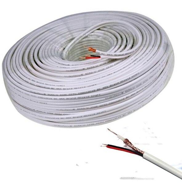 MATASSA CAVO RG59+DC 100 MT PVC BIANCO (CM-038)