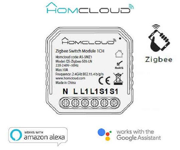 MODULO INTERRUTTORE 1 CANALE ZIGBEE (AS-SMZ1)
