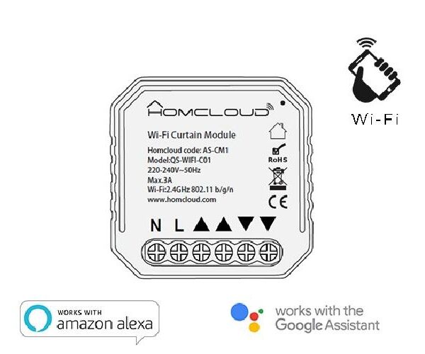 MODULO TAPPARELLE INTELLIGENTE WIFI DA INCASSO (AS-CM1)