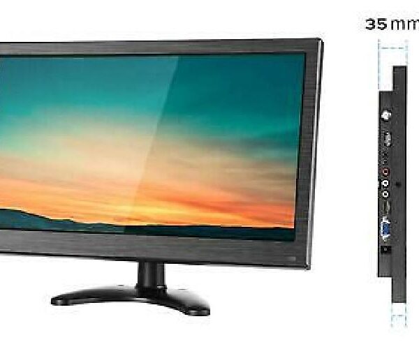 MONITOR 13.3" HD PER TELECAMERE DISPLAY LED HDMI-VGA-BNC-USB-AV