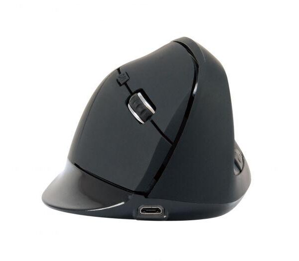 MOUSE BLUETOOTH LORCAN03B ERGONOMICO 6 PULSANTI RICARICABILE NERO