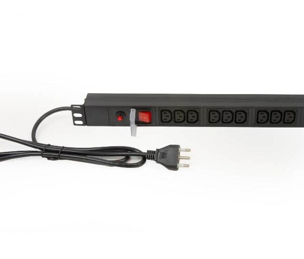 MULTIPRESA DA RACK 19" 9 PRESE IEC C13 CON SPINA ITA 16A (LK10052IT)