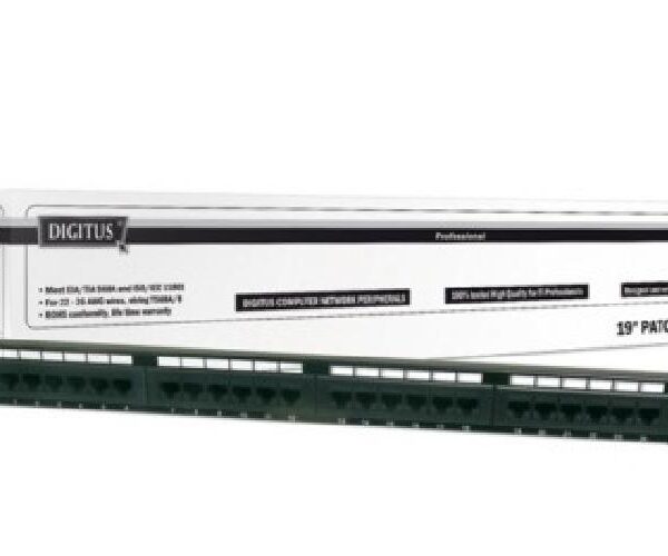 PANNELLO PATCH 24 PORTE RJ45 1U UTP (DN91524U)