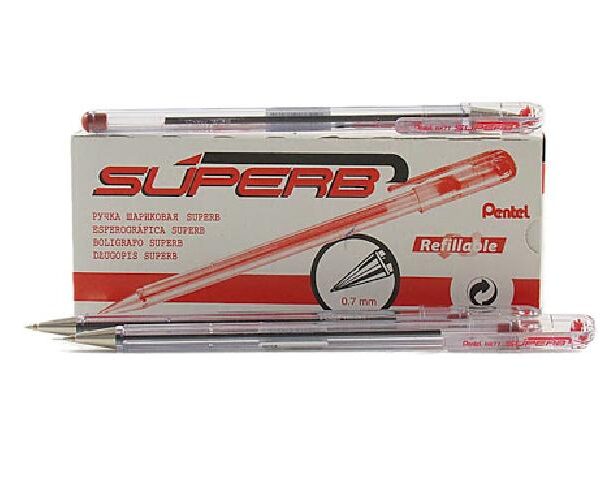 PENNA A SFERA SUPERB ROSSO (12 PEZZI)