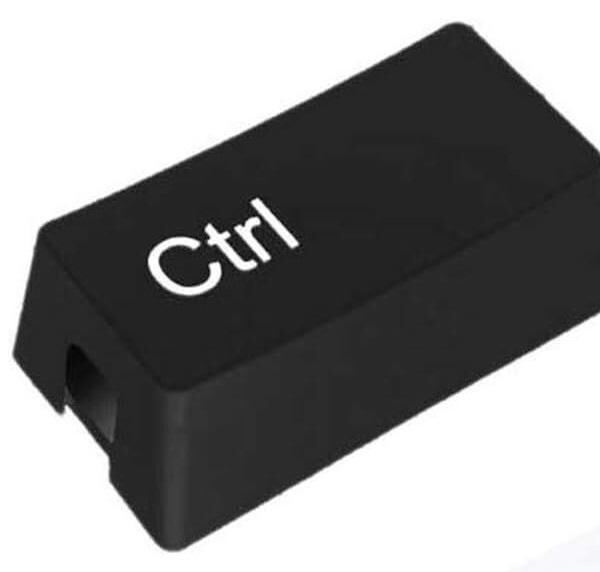 SCATOLA NASCONDI E ORGANIZZA CAVI - TASTO CTRL - NERA
