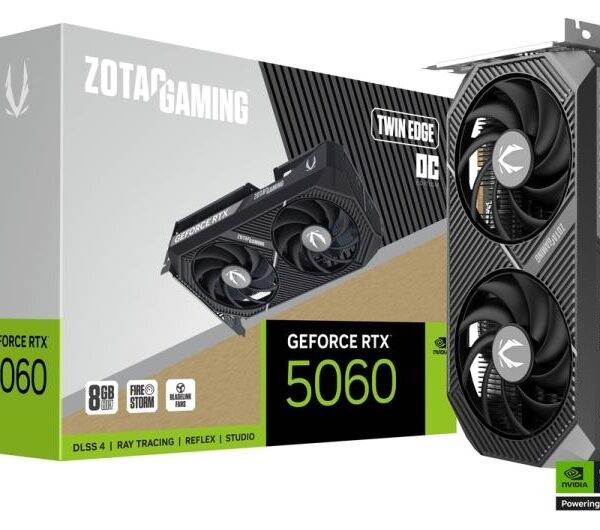 SCHEDA VIDEO GEFORCE GAMING RTX 5060 8 GB TWIN EDGE OC GDDR7 (ZT-B50600H-10M)
