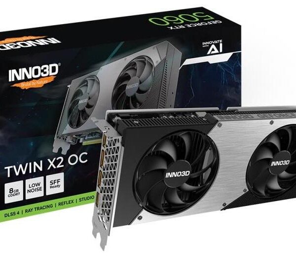 SCHEDA VIDEO GEFORCE RTX 5060 8 GB TWIN X2 OC GDDR7 (N50602-08D7X-195070N)