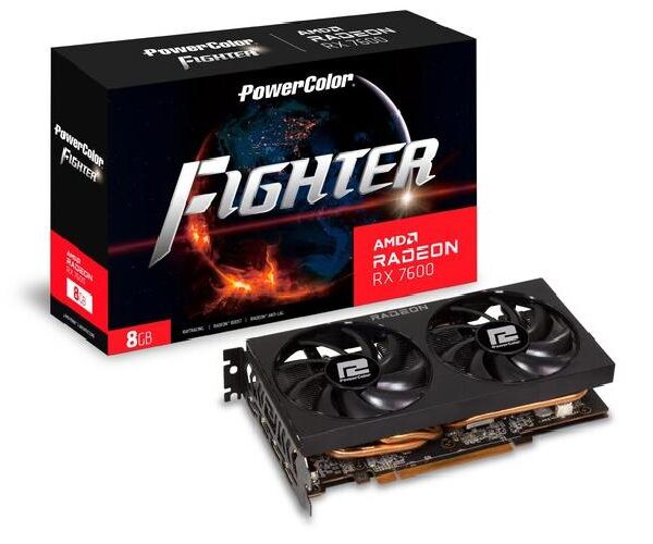 SCHEDA VIDEO RADEON RX7600 FIGHTER 2.0 8GB (RX7600 8G-F/V2)