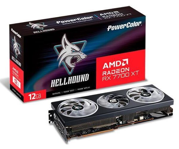 SCHEDA VIDEO RADEON RX7700 XT AMD HELLHOUND 12G-L/OC 12GB