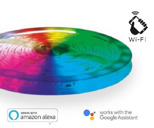 STRISCIA LED STRIP RGB + BIANCO CALDO WI-FI KIT DIMMERABILE 3M (EE-24WSL)