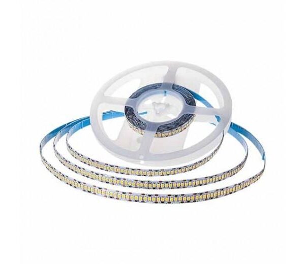 STRISCIA LED VT-2835 140LM/W 24V STRIP 5MT 12W/MT BIANCO FREDDO 6400K IP20 (212598)