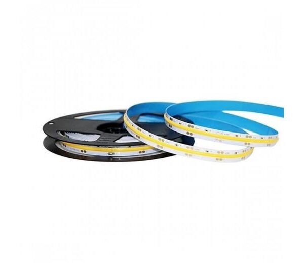 STRISCIA LED VT-421 1000LM/MT 24V COB STRIP 5MT 10W/MT BIANCO NATURALE 4000K (2668)