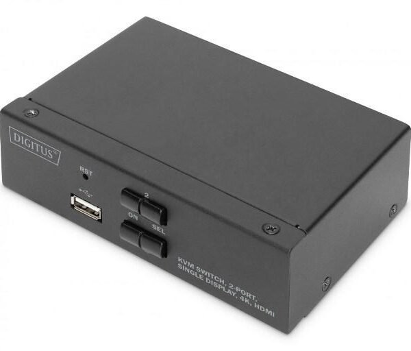 SWITCH KVM 2 PC CON PORTE 2 HDMI E USB (DS-12870)