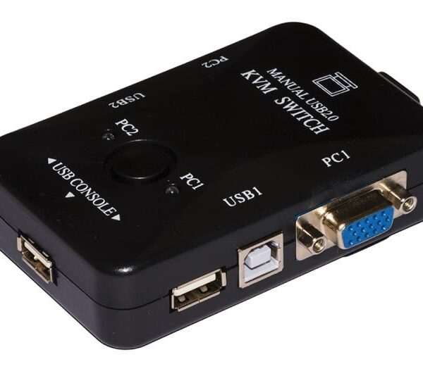 SWITCH KVM 2 PC CON PORTE 2 VGA E 2 USB (LKKWM2)