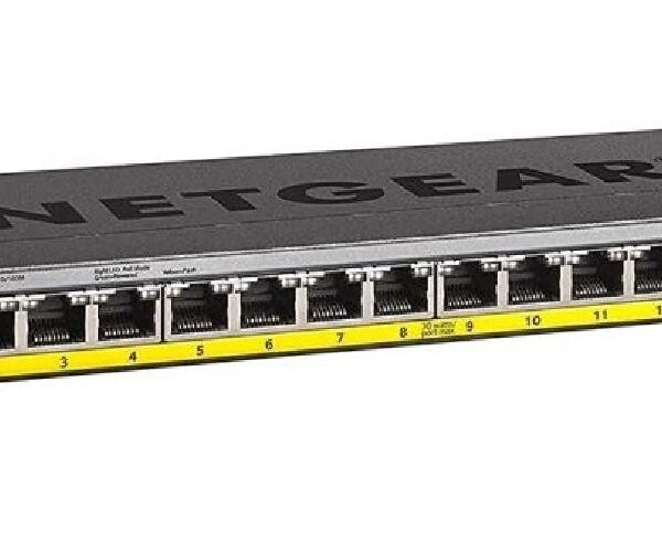SWITCH RETE 16 PORTE 10/100/1000 GS116LP-100EUS POE