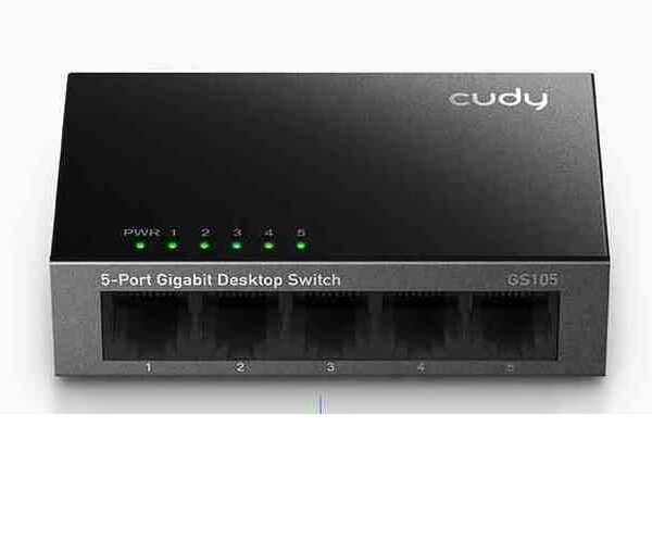 SWITCH RETE 5 PORTE 10/100/1000 (GS105)