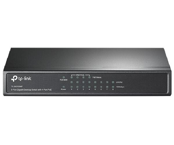SWITCH RETE 8 PORTE 10/100/1000 TL-SG1008P POE