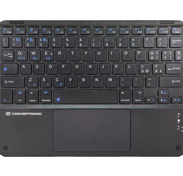 TASTIERA TOBIN01BIT BLUETOOTH CON TOUCH PAD - NERA