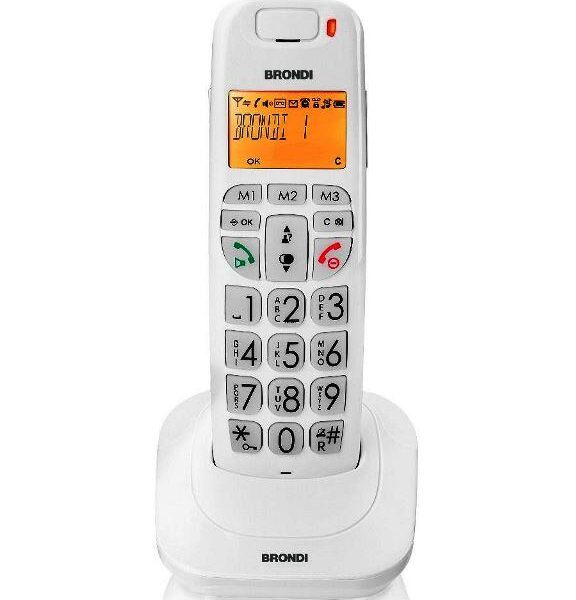 TELEFONO CORDLESS BRAVO BRIGHT BIANCO