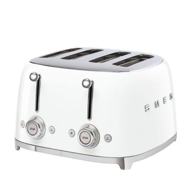 TOSTAPANE TSF03WHEU - 4x SLOT - ESTETICA 50'S STYLE - BIANCO LUCIDO